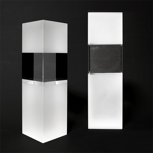T532 TROFEO DE CRISTAL RECTANGULAR