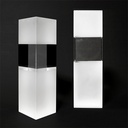 T532 TROFEO DE CRISTAL RECTANGULAR