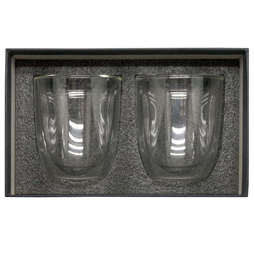 T549 SET DE VASOS DE VIDRIO "DOUBLE"