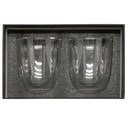 T549 SET DE VASOS DE VIDRIO "DOUBLE"