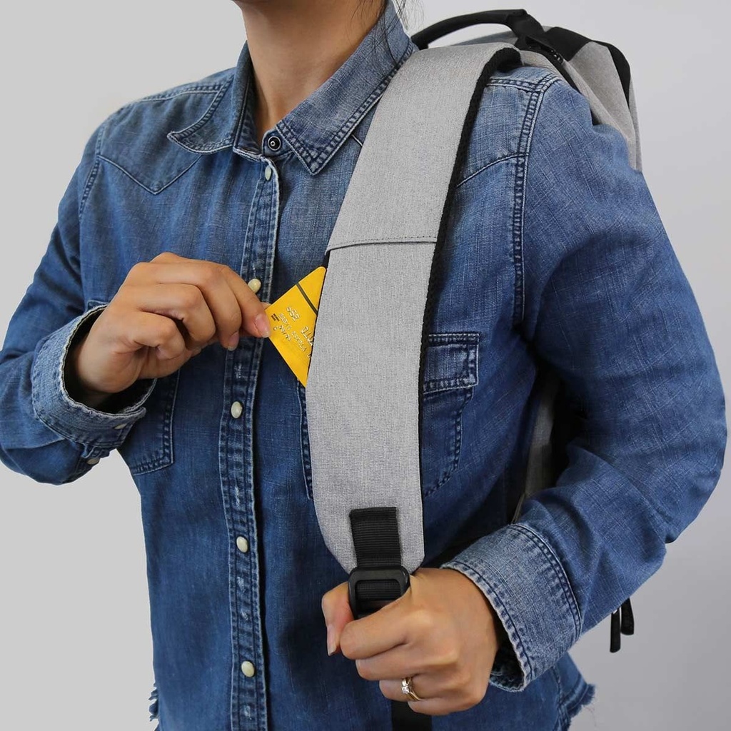 SIN 408 MOCHILA-PORTAFOLIO SULLIVAN EN GRIS