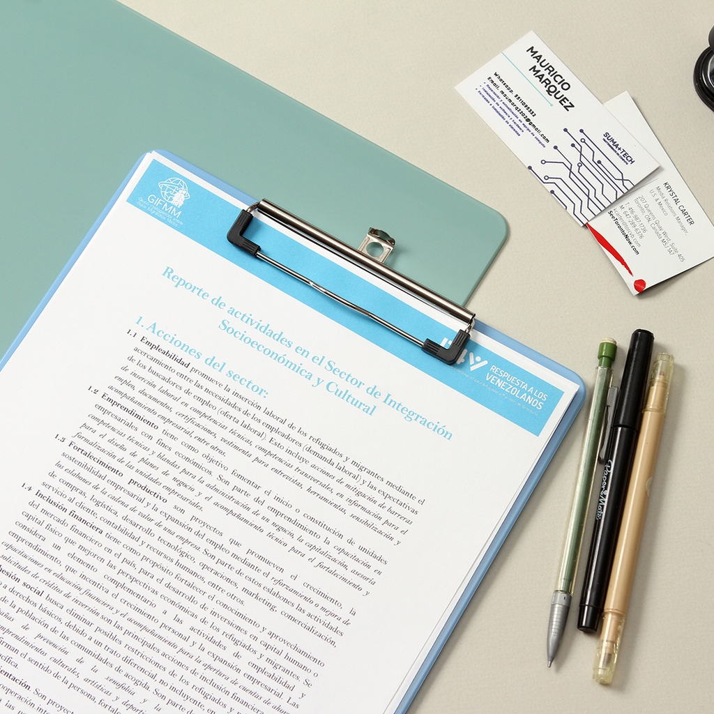 DK-093 TABLA PORTA DOCUMENTOS BITUNG