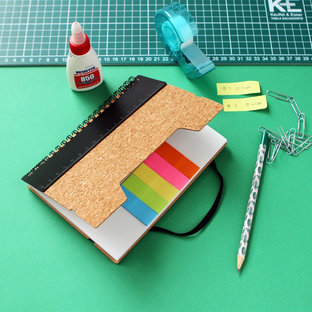 LB-044 LIBRETA TIPO CORCHO, NEGRO