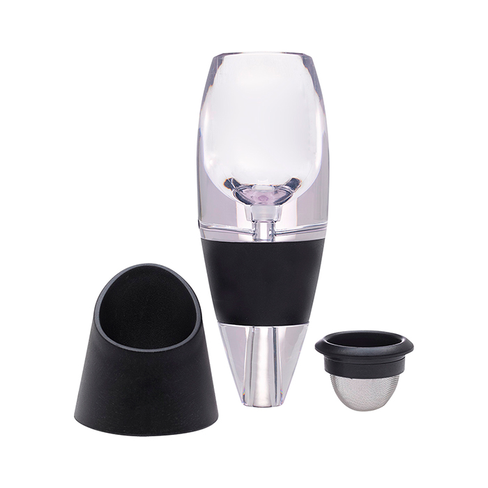 HM-033 DECATADOR DE VINO, NEGRO