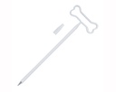 A2605 BOLIGRAFO PLASTICO SAM, BLANCO