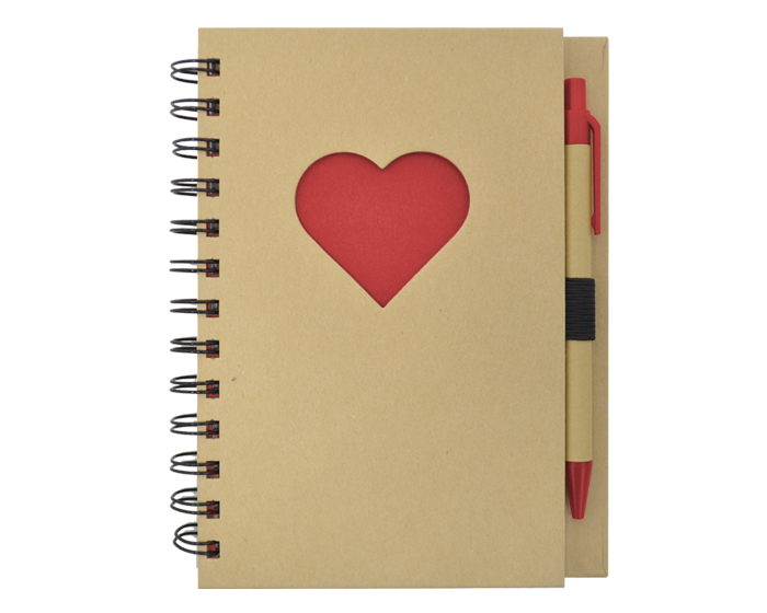 A2776 LIBRETA ECOLOGICA CORAZÓN LOVELY