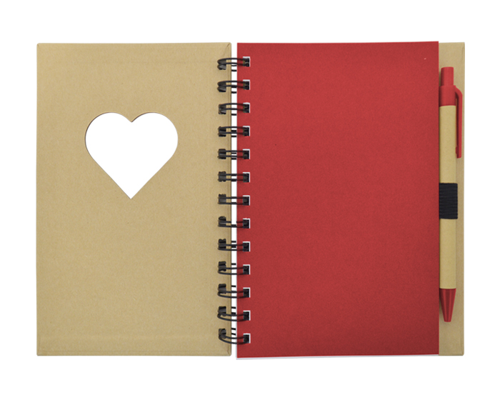 A2776 LIBRETA ECOLOGICA CORAZÓN LOVELY