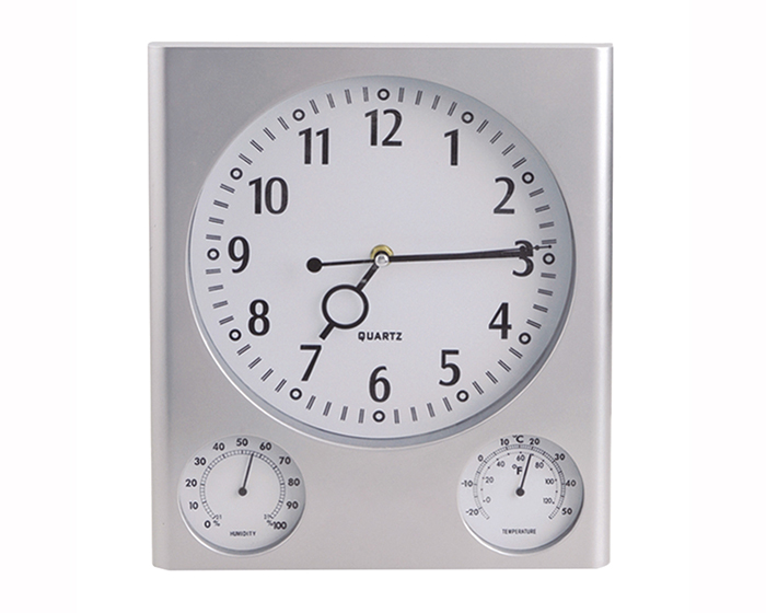 RJP006 RELOJ D/PARED CRONIX, PLATEADO