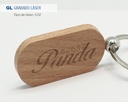 A2637 LLAVERO DE MADERA PANDA