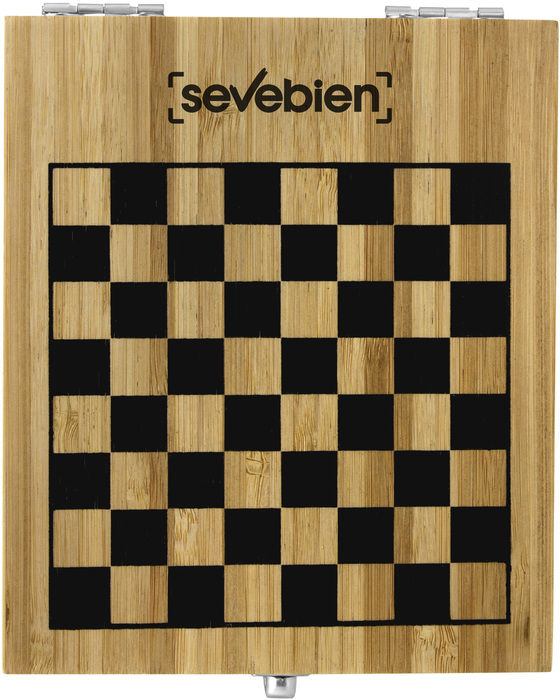 T667 SET DE VINO CON JUEGO DE AJEDREZ"CHESSY"