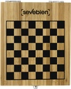 T667 SET DE VINO CON JUEGO DE AJEDREZ"CHESSY"