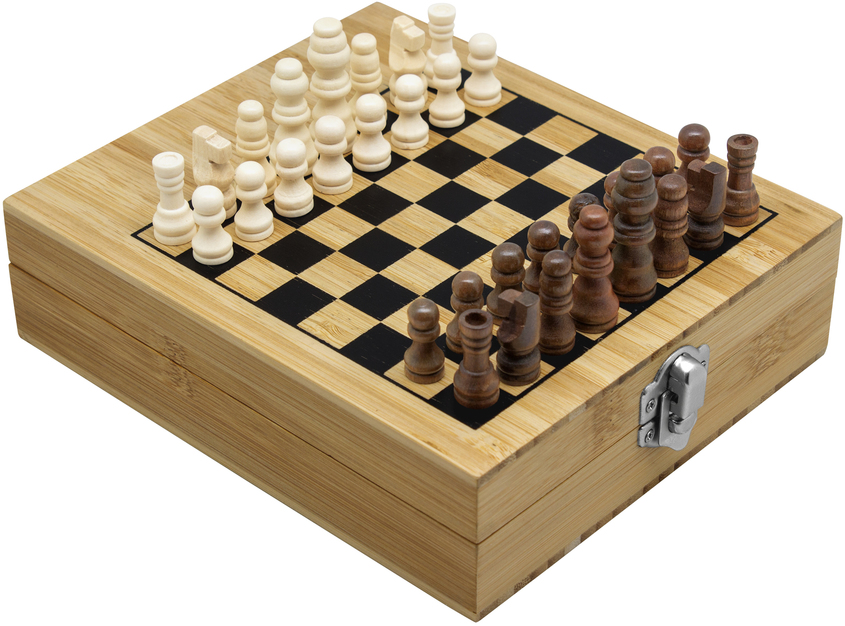 T667 SET DE VINO CON JUEGO DE AJEDREZ"CHESSY"