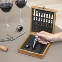 T667 SET DE VINO CON JUEGO DE AJEDREZ"CHESSY"