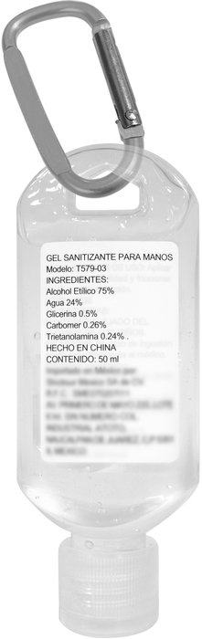 T579 ALCOHOL EN GEL SANITIZANTE 50 ML.