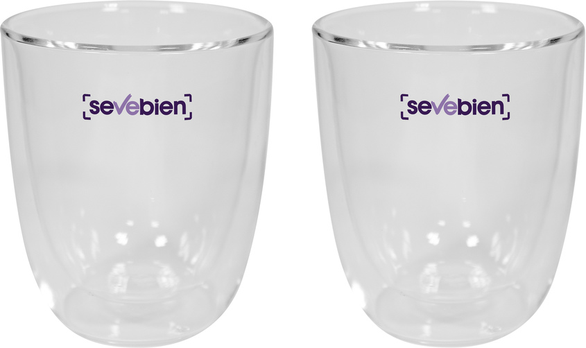 T549 SET DE VASOS DE VIDRIO "DOUBLE"