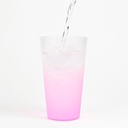 T 316 VASO DE PLASTICO CON TAPA CROMATIC