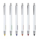 BL-129 BOLÍGRAFO DE ALUMINIO BLANCO FORLI