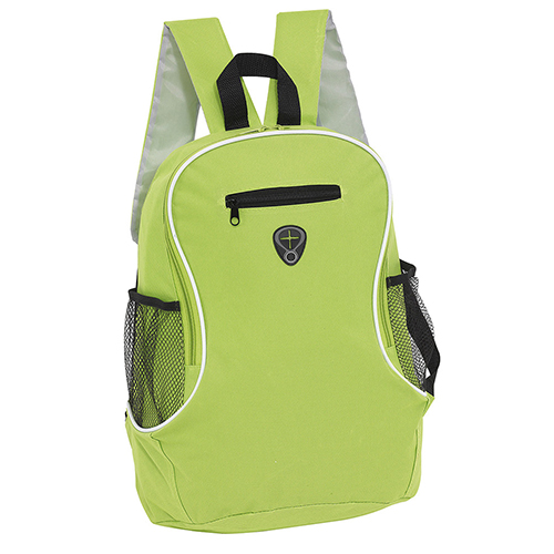 C491 MOCHILA "TRACK" (Bordado, Verde Manzana)
