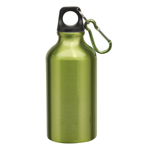 T455 BOTELLA METÁLICA (Grabado láser, Verde Manzana)