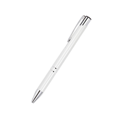 2110 BOLIGRAFO METÁLICO PREMIER  (Grabado láser, Color Blanco)