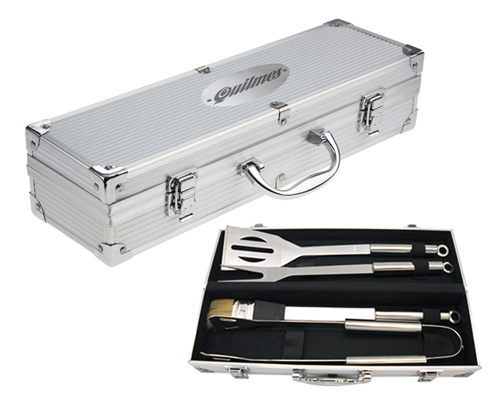 BBQ017 JGO DE BBQ C/ESTUCHE CROME