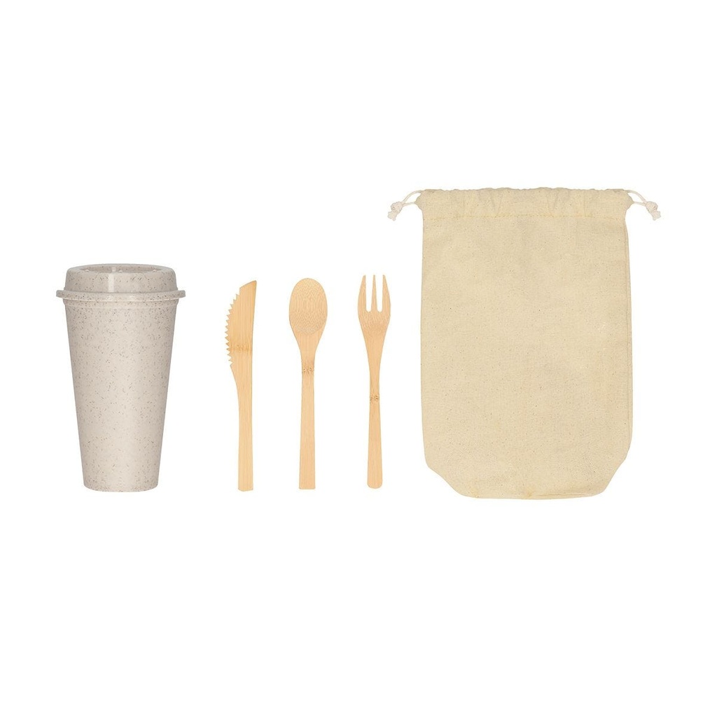 [PO/KTC 044] KTC 044 SET DE CUBIERTOS Y VASO TOBALÁ