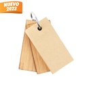 M 7474 LLAVERO CON NOTAS LOURO EN BEIGE
