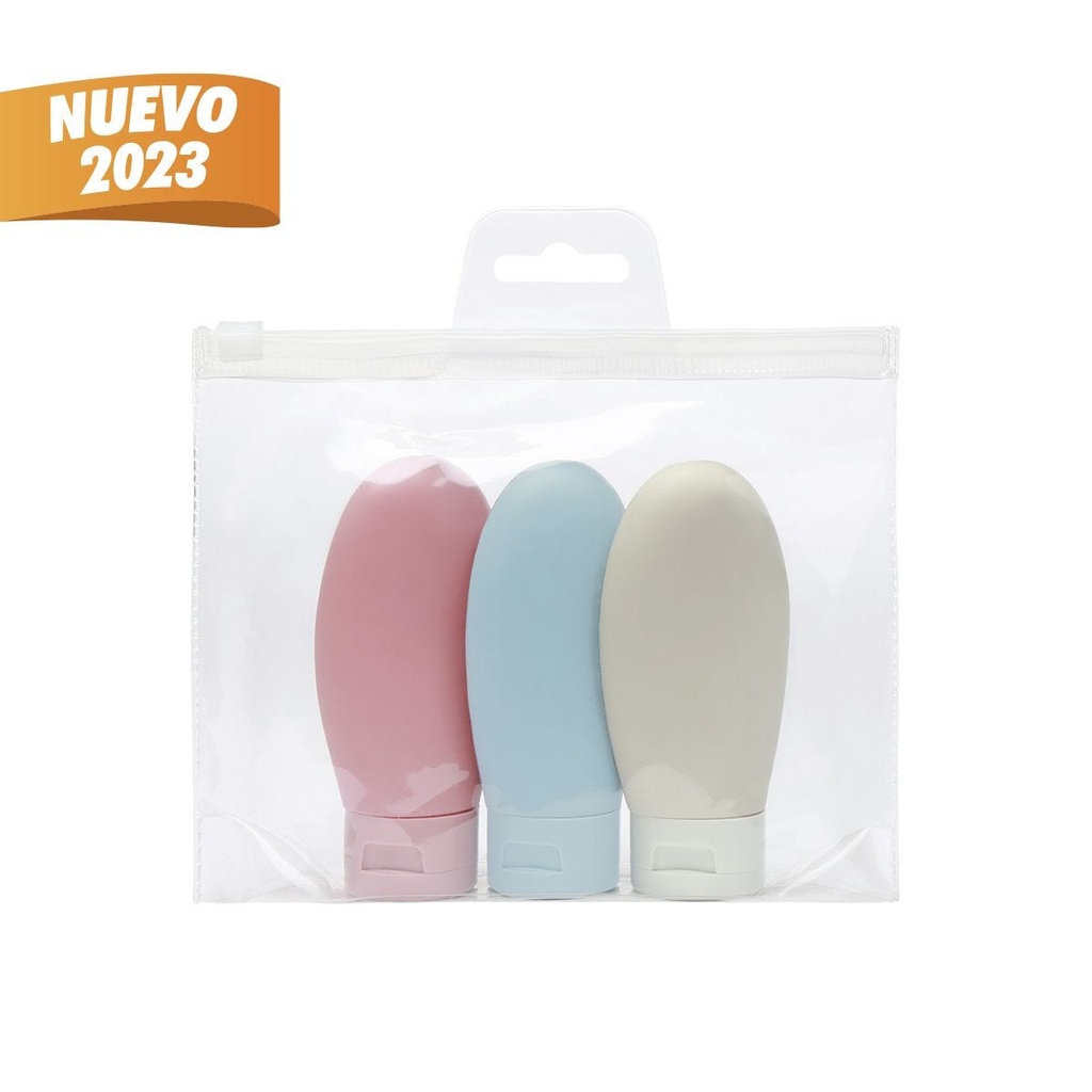 PRO 116 SET BOTELLAS DE VIAJE SIENA MULTICOLOR