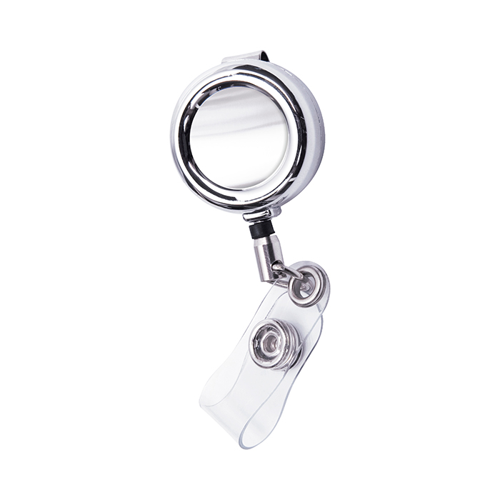 EX-015 PORTA GAFETE METALICO, PLATA