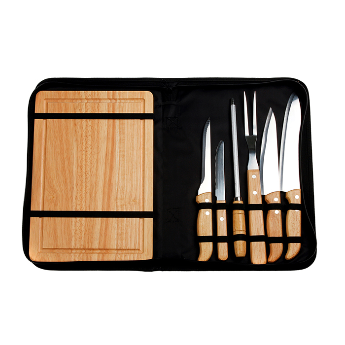 HM-036 SET DE BBQ LEEDS, NEGRO