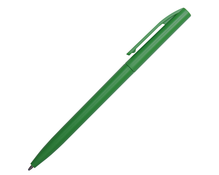 A2696 BOLÍGRAFO DE PLÁSTICO PRAGA (Serigrafía, Verde Manzana)