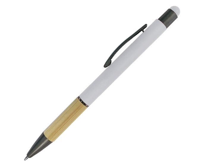 A2921 BOLÍGRAFO ECOLÓGICO ELEBAM (Grabado láser, Color Blanco)