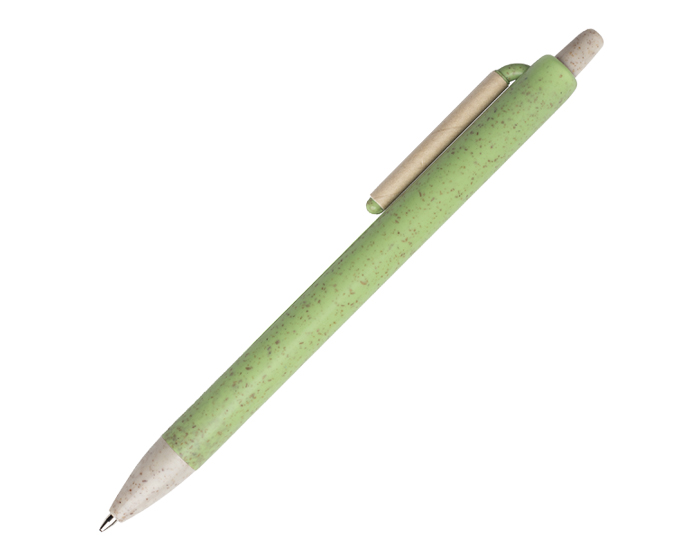 A2987 BOLÍGRAFO ECOLÓGICO CORTEZA (Serigrafía, Verde Manzana)