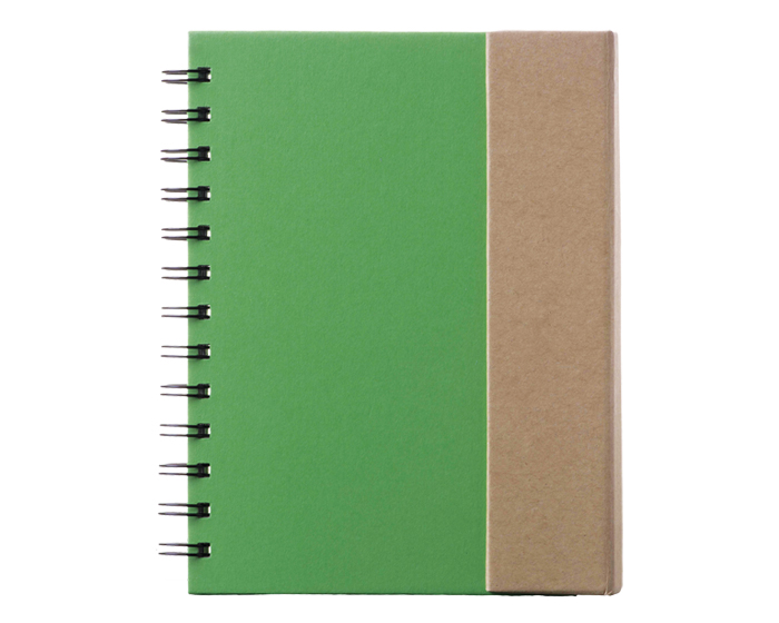 A2100 LIBRETA ECOLOGICA MINNA (Grabado láser, Verde Manzana)