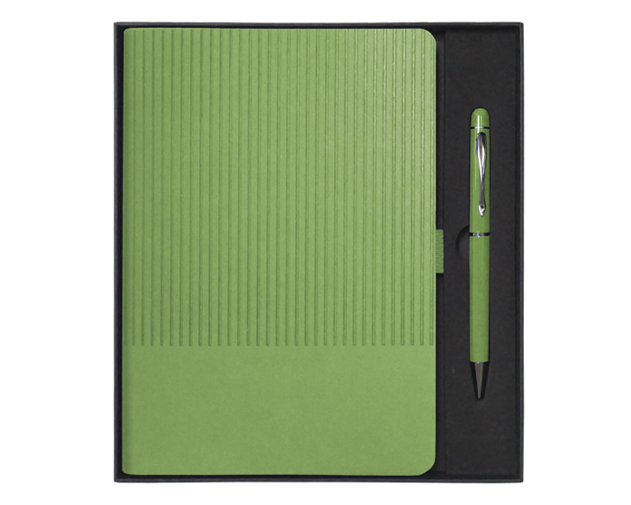 A3018 SET DE LIBRETA NERUDA (Grabado láser, Verde manzana)