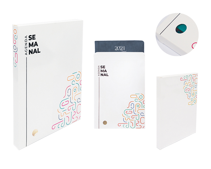 A2957 CAJA PARA AGENDA SEMANAL NOVACAJA S (Serigrafía)