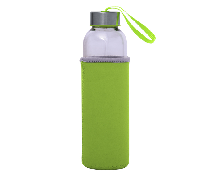 A2705 CILINDRO DE VIDRIO KRISTAL (Serigrafía, Verde manzana)