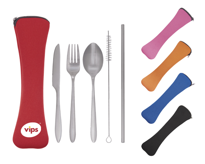 A2929 ESTUCHE CON CUBIERTOS MEDITERRANEO (Color Negro)