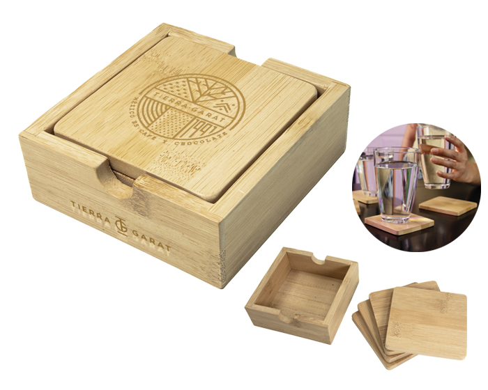 A3019 JGO. DE PORTAVASOS ECOLÓGICO MANDALA
