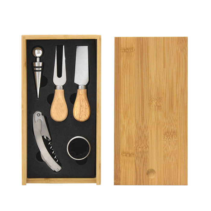 T708 SET DE VINO Y TABLA PARA QUESOS "WINCHESTER"