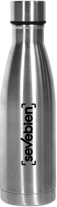 T606 BOTELLA TERMINA "ISLA" (Grabado láser, Color Plata)