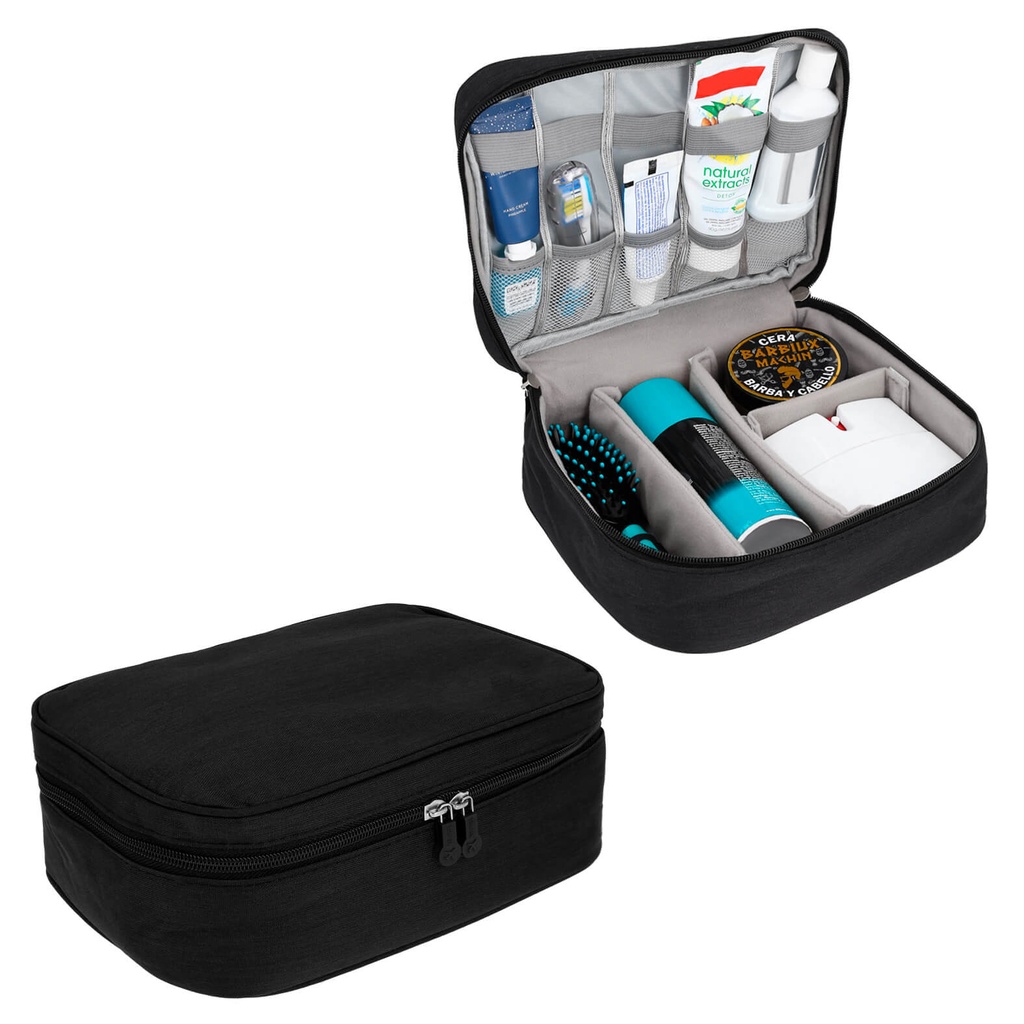 CP 057 ESTUCHE DE VIAJE TRAVEL NEGRO