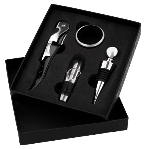 HO 066 SET DE VINOS CARLOT, NEGRO