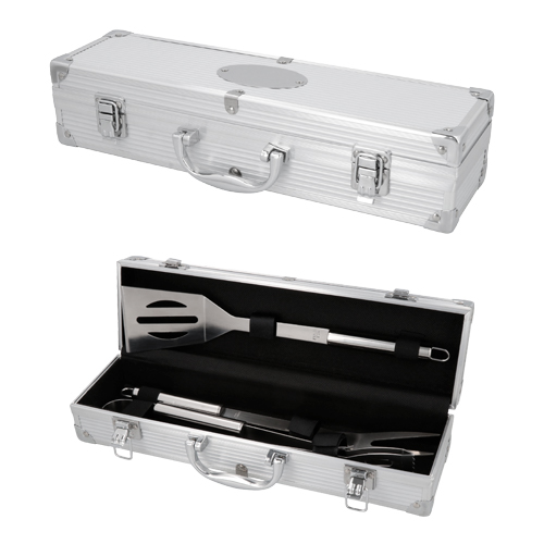 HO 075 SET DE BBQ CUADRIL, PLATA