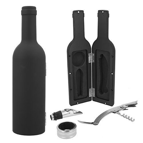 O 026 SET DE VINO BORGOÑA, NEGRO