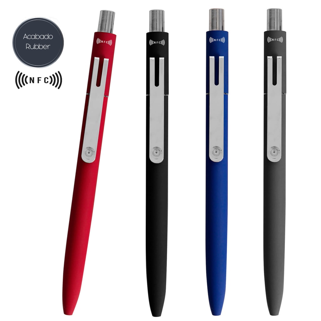 AL 24209 BOLIGRAFO ATOM (Grabado láser, Gris)