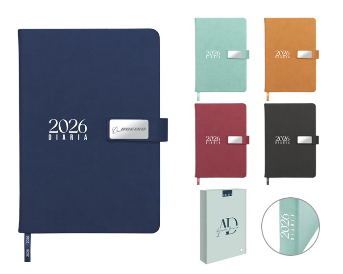 AD2026 AGENDA DIARIA 2026 (Grabado láser, Turquesa)