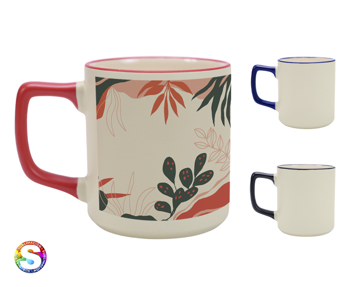 A3133 TAZA DE CERAMICA SABRINA (Rojo)