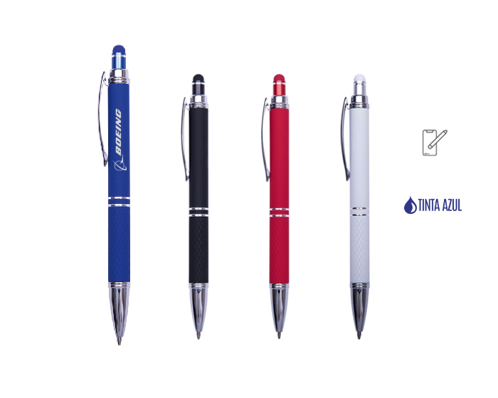 A2671A BOLIGRAFO DE ALUMINIO STEVIA DE TINTA AZUL