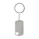 MK 051 LLAVERO RECTANGULAR CON DETALLE DE CORAZON MOYO